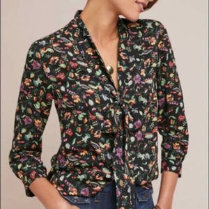 Anthropologie Colloquial Neck Tie Blouse- Size 4